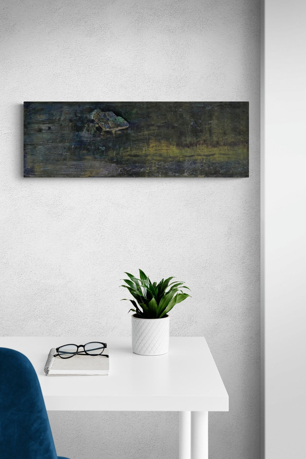 Finding: Azurit in green gold - Bunter Fine Art