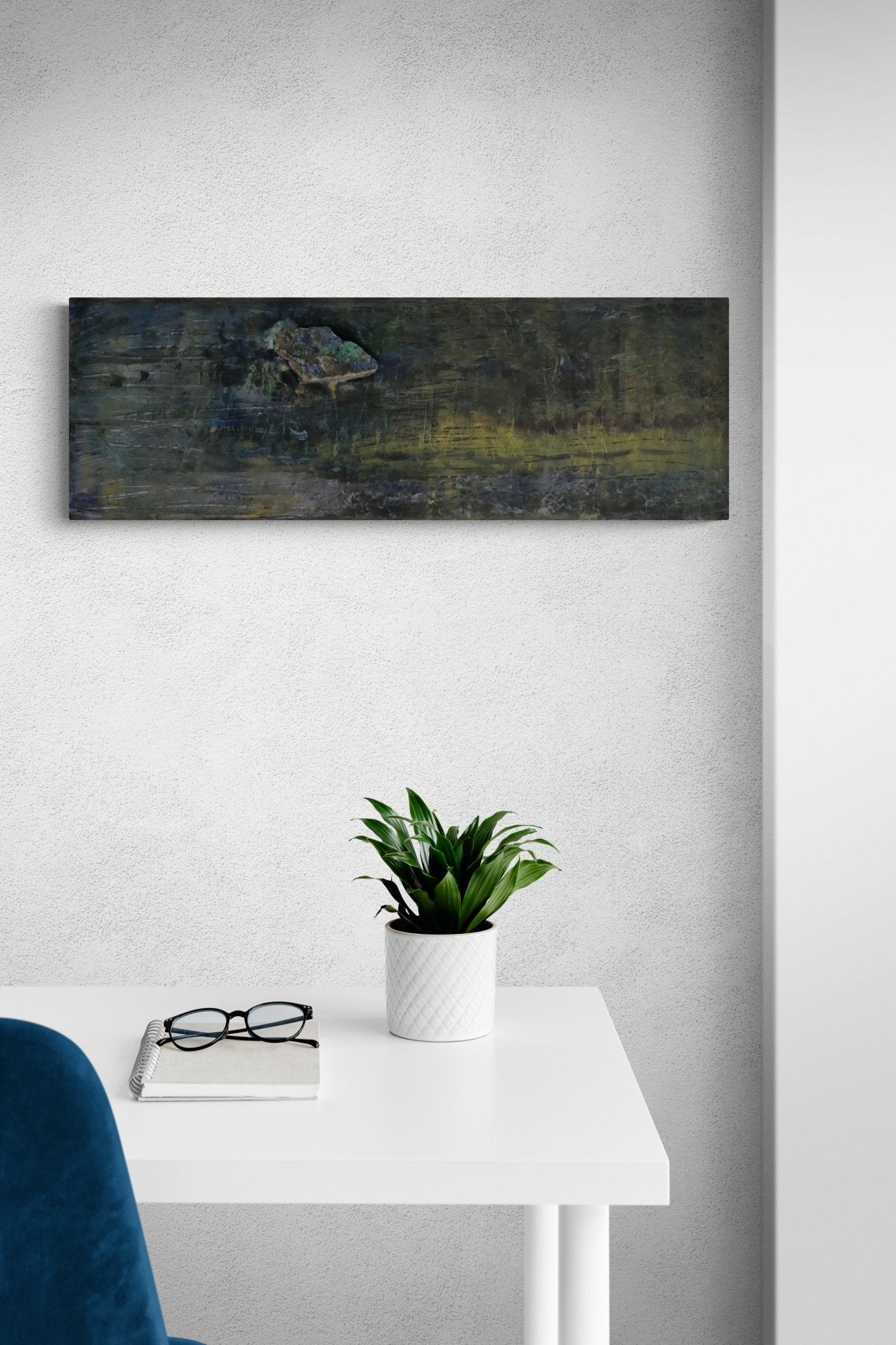 Finding: Azurit in green gold - Bunter Fine Art