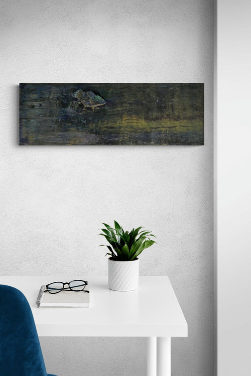 Finding: Azurit in green gold - Bunter Fine Art