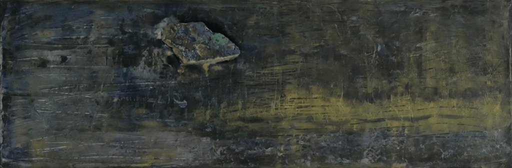 Finding: Azurit in green gold - Bunter Fine Art