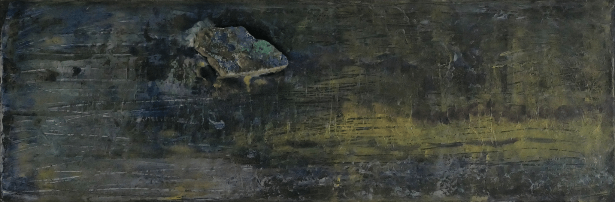 Finding: Azurit in green gold - Bunter Fine Art