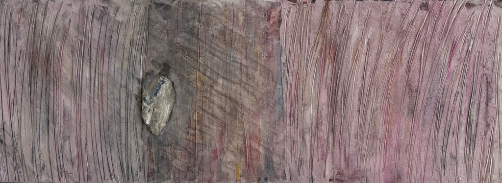 Finding: Crystal Stone in Grey & Pink - Bunter Fine Art