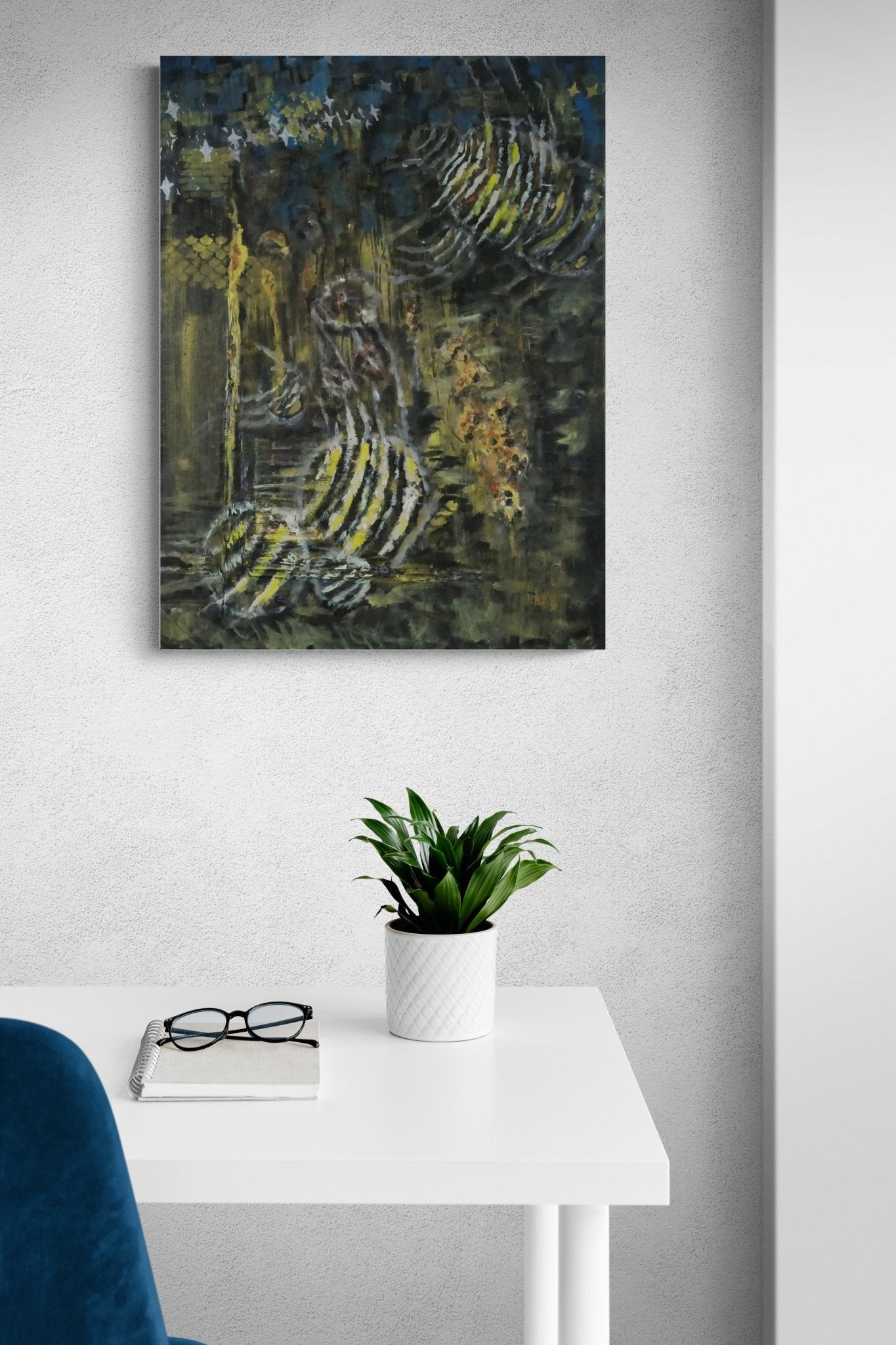 Herd of Zebras in Sandstorm - Bunter Fine Art