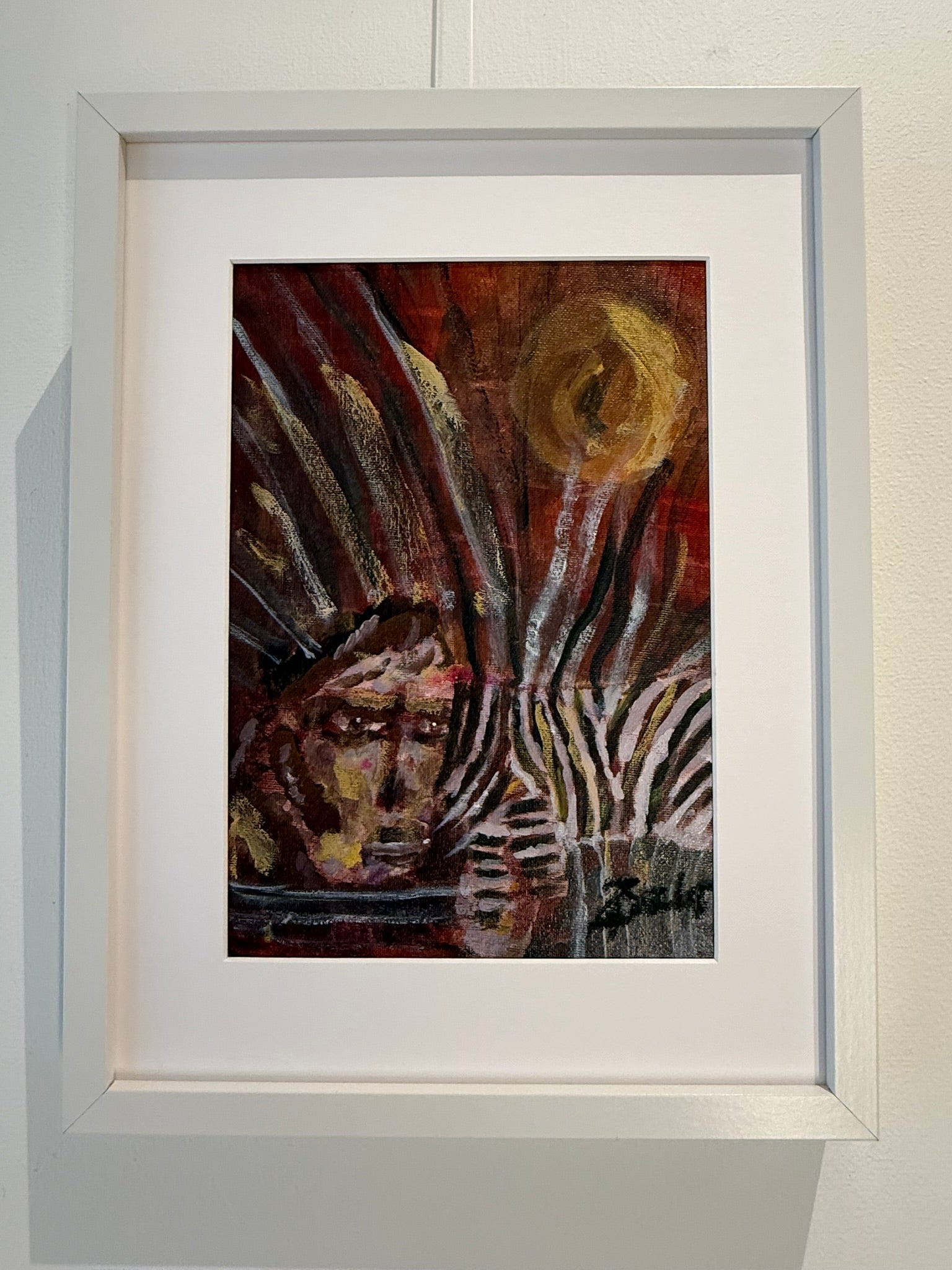 Lady with Zebra - Bunter Fine Art