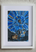 Queen with Ammonite Crown in blue - Bunter Fine Art