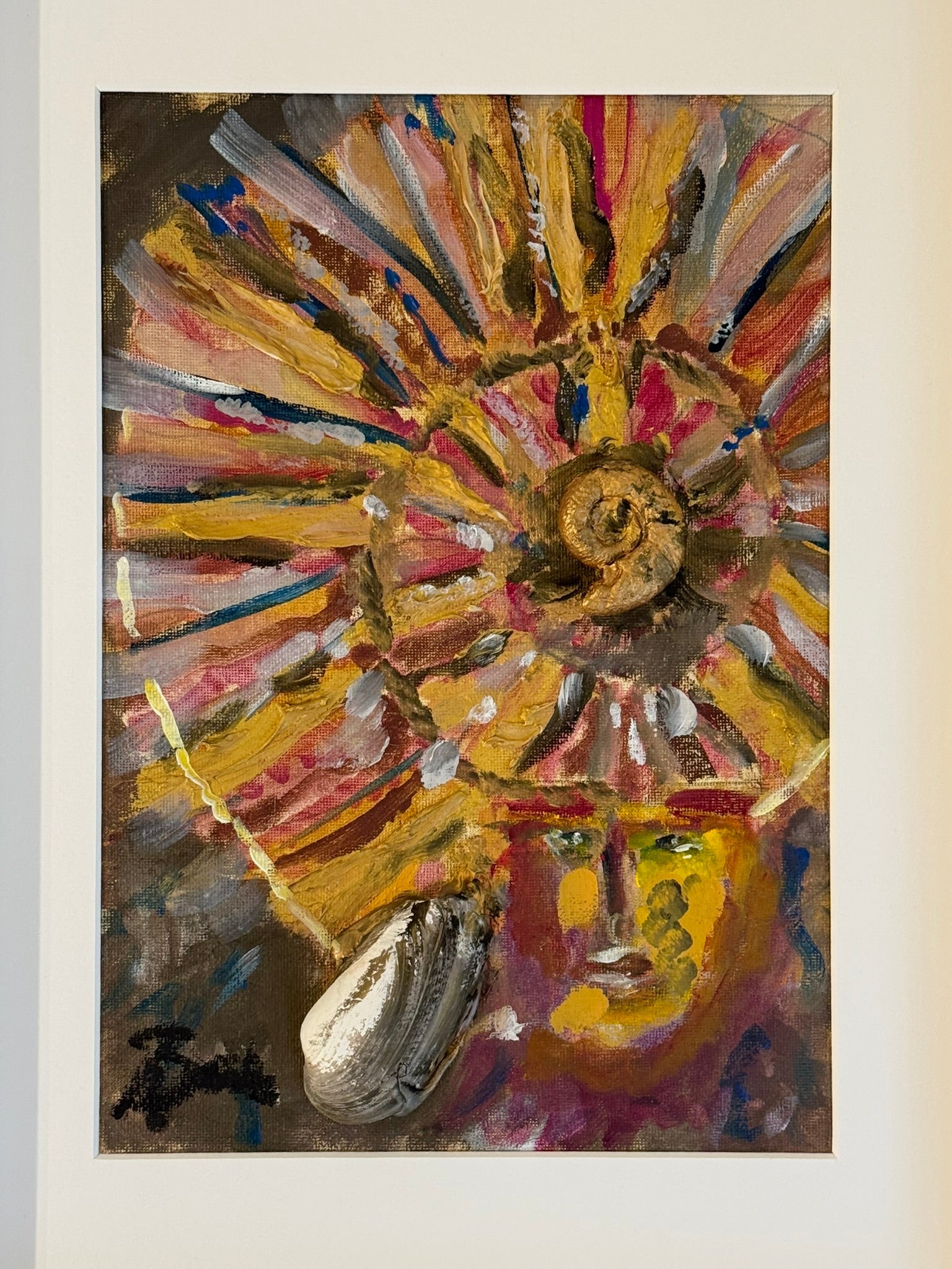 Queen with Ammonite Crown in gold - Bunter Fine Art