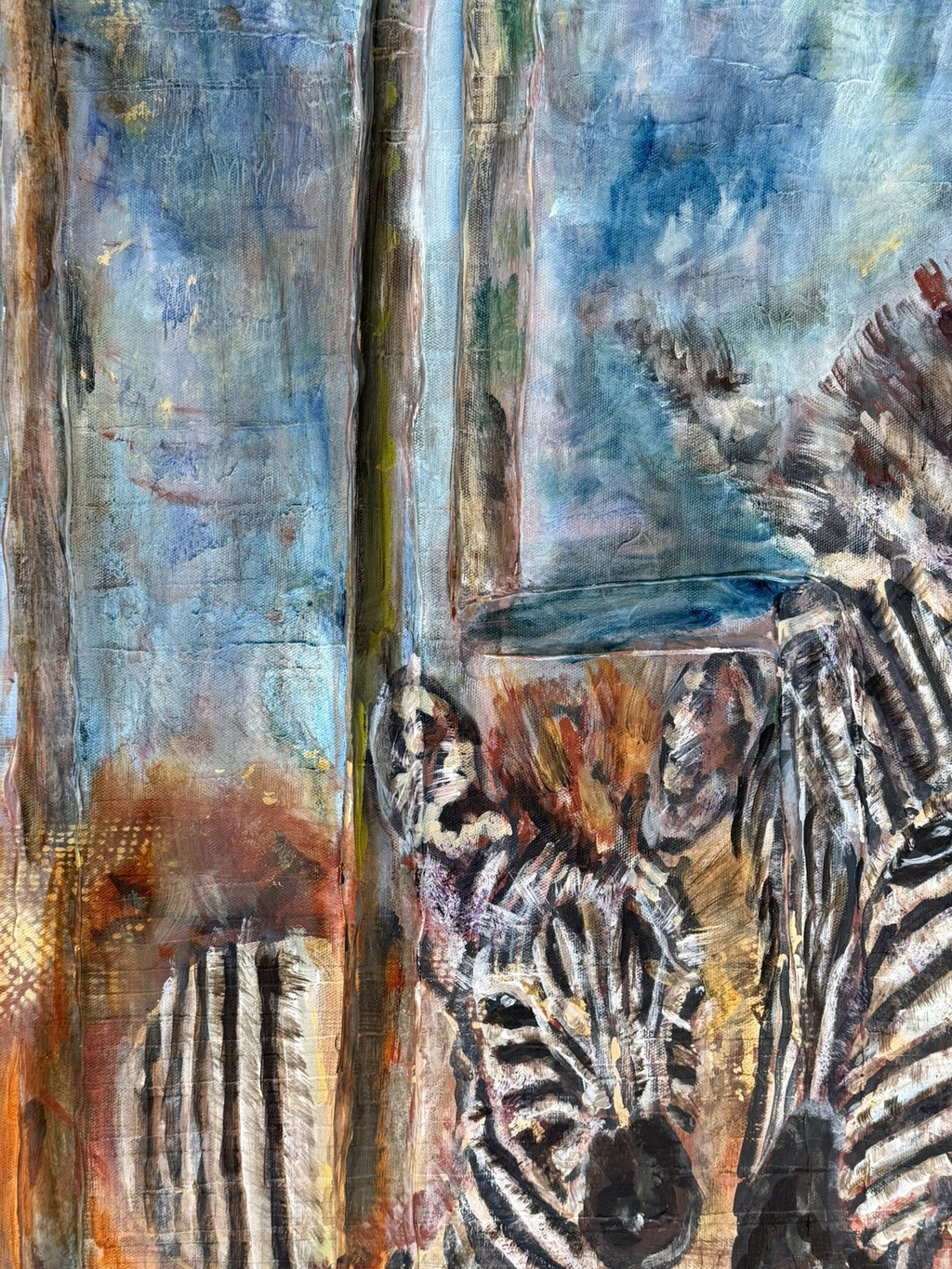 Zebra Mom and Kiddy - Bunter Fine Art