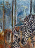 Zebra Mom and Kiddy - Bunter Fine Art